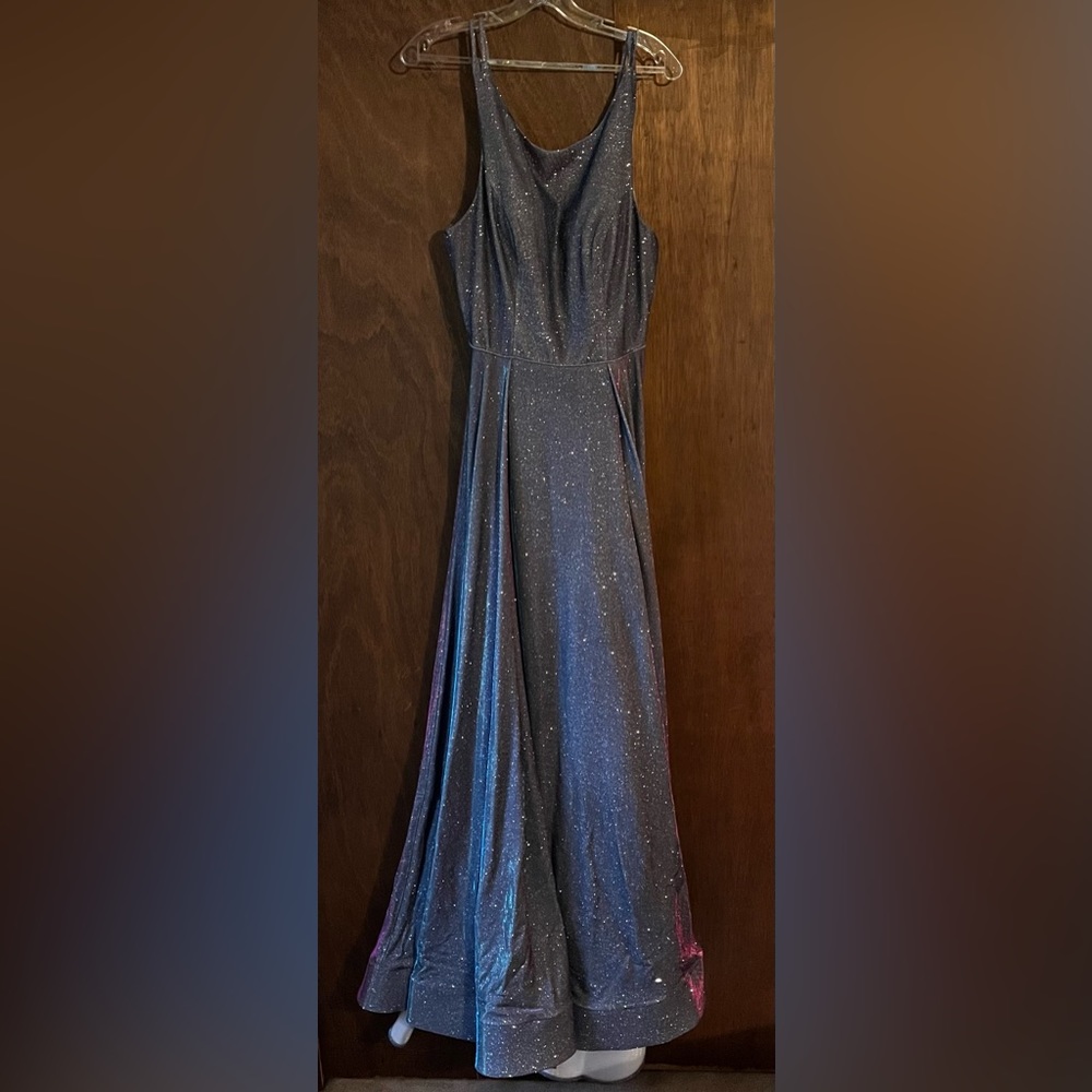 NWT Andrea&Leo A0570 Holographic Shimmer Gown Size 8